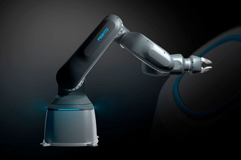 Der Festo Cobot ist der erste pneumatischer Roboter am Markt. 