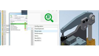 Der 3D Model Inspector prüft automatisiert Bauteile, Baugruppen und Zeichnungen anhand von Konstruktionsstandards. (Bild: Contelos)