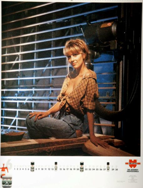 Models und Technik: Der Würth-Kalender 1992. (Bild: Würth)