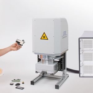 LPKF-Exponat auf der Automatica: die LPKF Inline-Weld-6200 ist für den Einsatz in kundeneigene Produktionsstraßen optimiert.