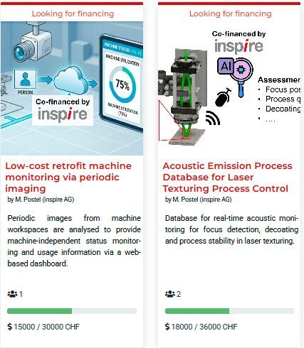 Le catalogue en ligne du CoBooster permet aux entreprises d'identifier des projets pour partager les risques et les coûts de l'innovation. (Source : CoBooster)