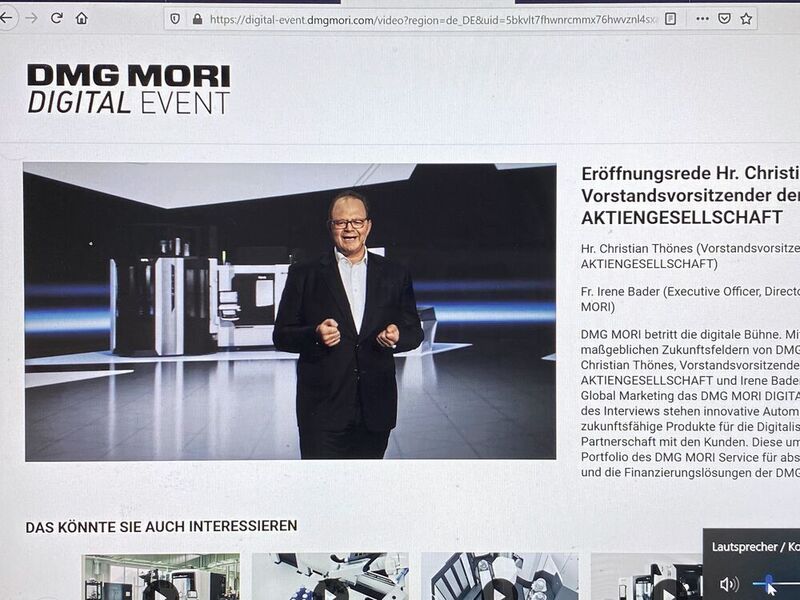 Christian Thönes, Vorstandsvorsitzender DMG Mori AG: «Innovation ist der einzige Weg aus der Krise.» (Anne Richter, SMM)