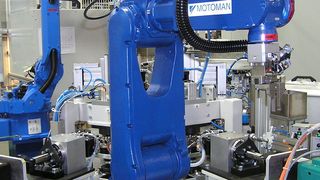 Blick in die Rundschalttisch-Montageanlage für die Lagergehäuse. (Bild: Tox)