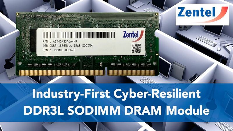 Zentel stellt auf der embedded world 2024 das cyberresiliente DDR3L SODIMM DRAM-Modul vor und an.(Bild:  Zentel EMEA)