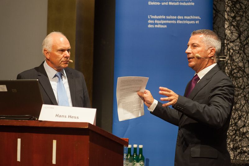 Einmal jährlich treffen sich  zum Swissmem-Symposium sich die Entscheider der MEM-Industrie. (Bild: Markus Senn)