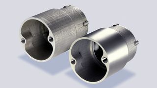 Funktionsintegrierter Kühlmantel zur Aufnahme eines E-Motors in der Medizintechnik aus Inconel 718. (Bild: Concept Laser)