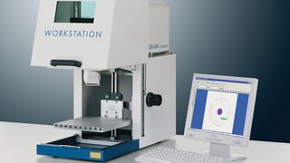 So klein können Laserbeschriftungsgeräte sein: Die Vectormark Workstation 150 von Trumpf wiegt gerade einmal 60 kg. (Archiv: Vogel Business Media)