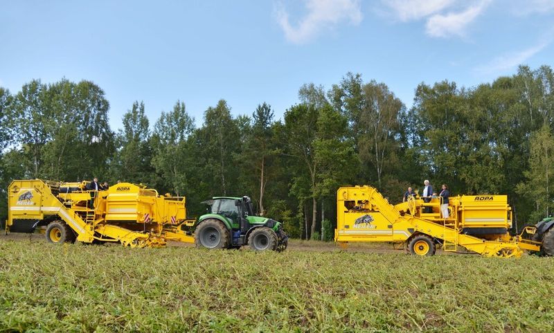 Kartoffelerntemaschinen Keiler 1 und 2 im Einsatz. (Bild: Ropa)