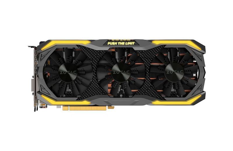 Mit gleich drei Lüftern wartet die Zotac Geforce GTX 1070 Ti AMP! Extreme auf. (Zotac)