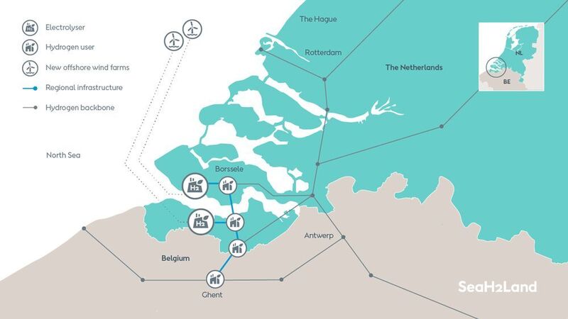 Ørsted proposes to connect the GW electrolyzer directly to a new 2 GW offshore wind farm in the Dutch North Sea. (Ørsted)