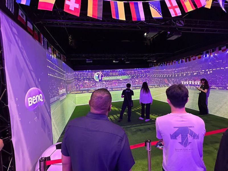 BenQ war schon im WM Fieber. (Bild: Vogel IT-Medien)