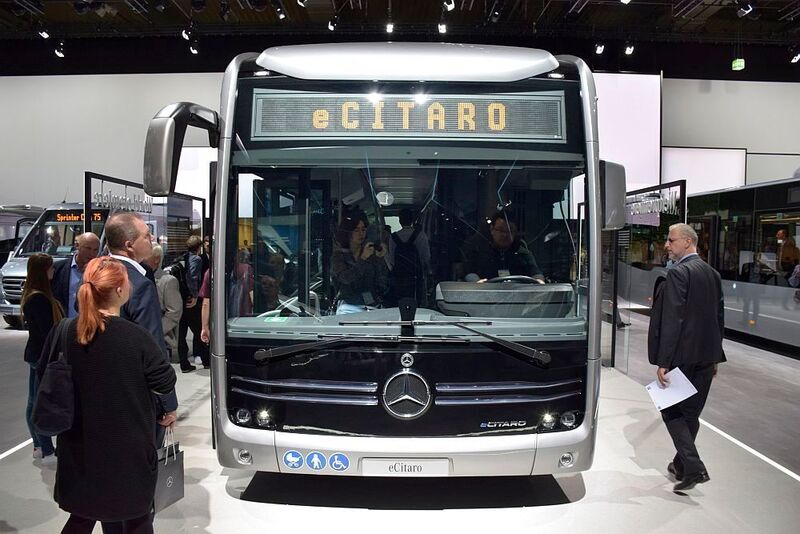 Da darf der deutsche Marktführer Mercedes-Benz nicht fehlen. Der E-Citaro erlebt seine Weltpremiere ebenfalls auf der IAA. (Rosenow/»kfz-betrieb«)
