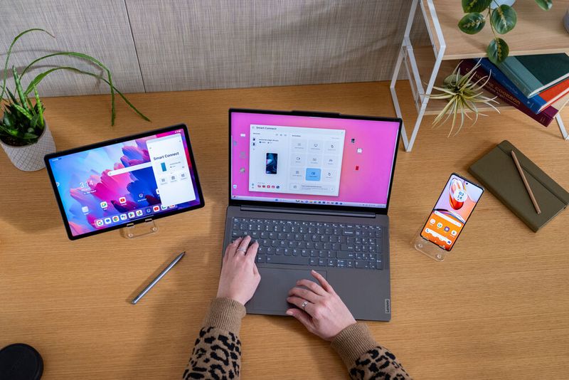 Smart Connect verknüpft Android-Tablets und Smartphones mit Windows-Rechnern. (Bild: Lenovo)