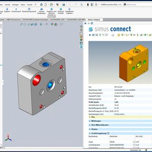Die Software erkennt in wenigen Sekunden aus dem CAD-Modell die notwendigen Bearbeitungsverfahren für die spätere Herstellung.(Bild:  Simus Systems)