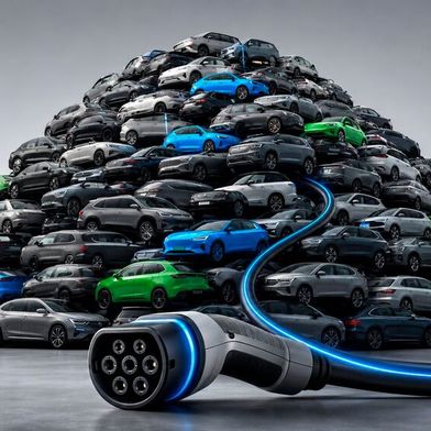 Deutschlands Pkw-Flotte wächst – und wird elektrischer. (Bild: Dall-E / KI-generiert)