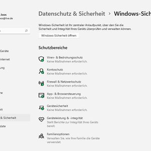 Windows-Sicherheit in Windows 11 steuern.
