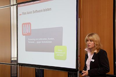 Nicole Mantei von der AEB GmbH zeigte im zweiten Teil des Workshops 