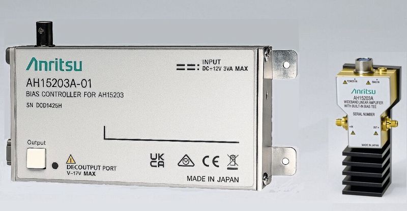 Linearverstärker mit integriertem Bias-Tee gleicht Signalverluste im Testpfad aus.(Bild:  Anritsu)