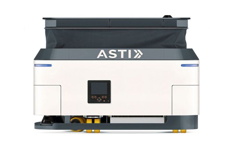 Mit Aufbauten wie hier einer Hebebühne lassen sich FTF für verschiedene Aufgaben konfigurieren. (Bild: Asti)