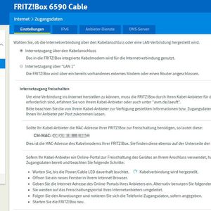 internet per kabel mit der avm fritz box 6590 cable