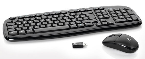 Lidls Wireless Desktop MK250 von Logitech besteht aus einer Funktastatur und einer -Maus. (Archiv: Vogel Business Media)