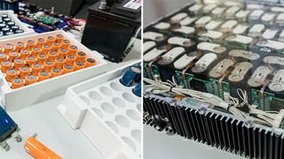 Die neuen Power Caps, hier in Einzelzellen und Modulen, soll bei einer bessere Energierückgewinnung helfen. (Fraunhofer IPA, Foto: Rainer Bez)