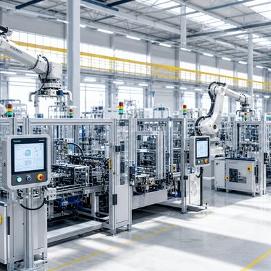 Bei dezentralen Automatisierungskonzepten werden Steuerungs- und Regelungsfunktionen direkt in der Feldebene der Maschine oder Anlage ausgeführt, statt zentral in einem Schaltschrank. (Bild: VCG / KI-generiert)