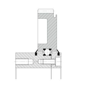 Konstruktions­beispiel mit Draht­wälzlager.(Bild:  Franke)