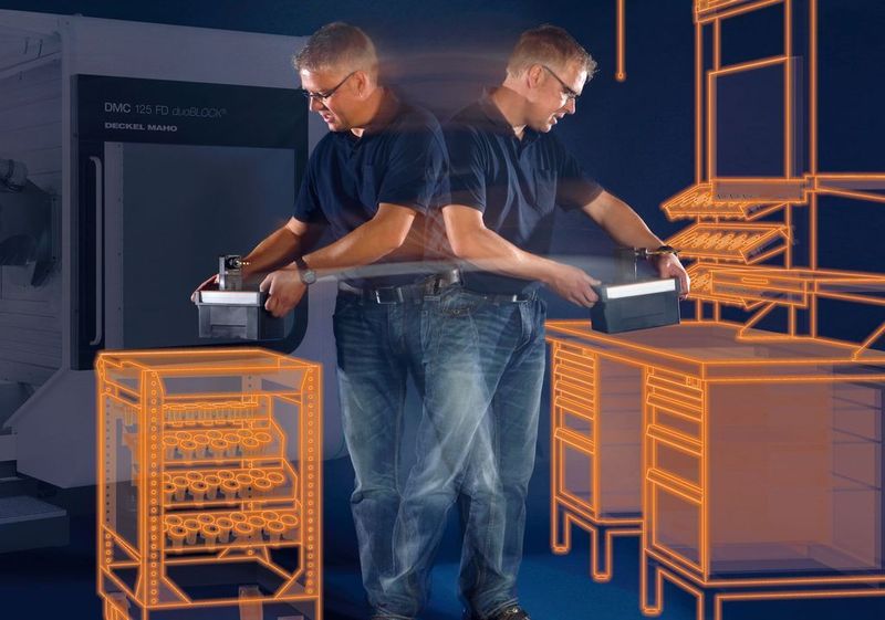 Garant Toolroom bietet eine individuell geplante Betriebseinrichtung für CNC-Arbeitsplätze. Bild: Hoffmann Group (Archiv: Vogel Business Media)
