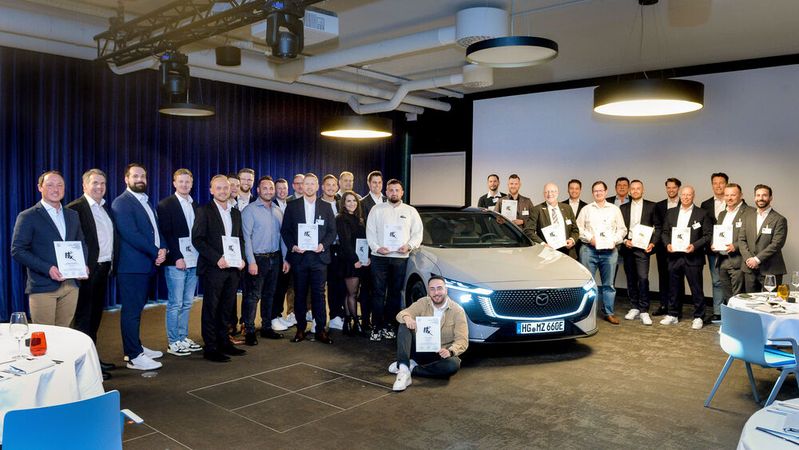 Der Leverkusener Importeur ehrt jährlich die besten Verkäufer der deutschen Mazda-Händler.(Bild:  Mazda)