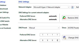 „DNS-Switch“ ermöglicht die Anpassung der DNS-Einstellungen in Windows.  (Bild: Thomas Joos)