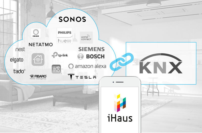 Mit der App lassen sich KNX-fähige Endgeräte von über 400 Herstellern bedienen. (iHaus)
