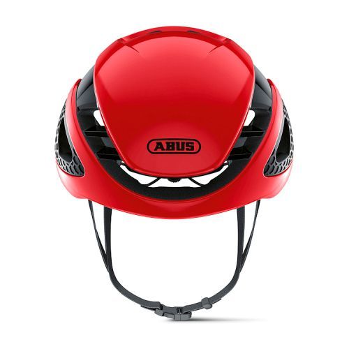 Red Dot Produktdesign 2018: Fahrradhelm GameChanger von ABUS, Deutschland: Mithilfe des Multi-Position-Designs passt sich der Fahrradhelm GameChanger während des gesamten Bewegungsablaufs auf dem Rad genau an die Aerodynamik an. Die Luftströme wurden für sämtliche renntypische Kopfneigungen verbessert. Aus 3D-Scans resultierte eine schmale, neue Passform. Durch die Einheit aus Verstellsystem und dem schwimmenden Stirnpolster gewährleistet der Helm hohen Tragekomfort. Die großvolumigen Belüftungskanäle sorgen gemeinsam mit der Forced-Air-Cooling-Technologie für ein angenehmes Klima am Kopf. Begründung der Jury: er Fahrradhelm GameChanger besticht durch eine ganz der Aerodynamik verpflichtete Formgebung, die sämtlichen Bewegungen des Kopfes folgt und sich anpasst.  (Bild: Red Dot/Abus)