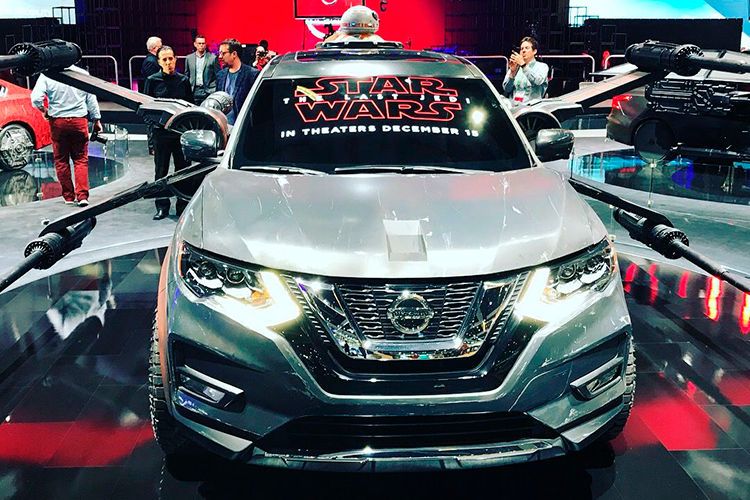 Der X-Trail wurde einem X-Wing nachempfunden. (Bild: Grundhoff)