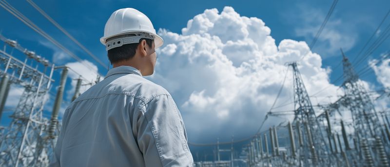 Until now, workers had to painstakingly inspect power lines by hand, a tough and dangerous job. The robotic snake takes over the riskiest climbing tasks for them.(Source:  © Kingdola – stock.adobe.com/AI-generated)
