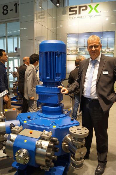 Die Novaplex-Prozesspumpe demonstriert die Modulariott des Bran+Luebbe-Pumpenportfolios mit unterschiedlichen Pumpenköpfen. (Bild: Process)