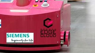 KI-basierte Logistikoptimierung mit FTS-Systemen von German Ege Cloud, Bär Automation und Siemens Mindsphere. (Bild: GEC)