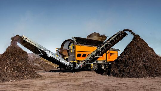 Die neue Trommelsiebmaschine SM 620.3 von Doppstadt.(Bild:  Doppstadt Umwelttechnik)