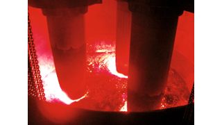 Le nouveau système de contrôle de Real Time Systems, qui permet d’estimer les volumes traités de façon optimale, augmente la vitesse de production des fours à arc électrique tout en réduisant la consommation d’énergie nécessaire et en ne demandant aucun investissement. (Image: Saironsteel © Real Time Systems) (Archiv: Vogel Business Media)