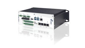 Die Vision Box Age X5.1 realisiert viele Funktionen in Echtzeit. Der leistungsstarke Prozessor wird passiv über das gerippte Gehäuse gekühlt. (Bild: Imago Technologies)