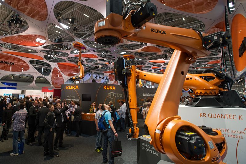 Rückblick: Impressionen von der Automatica 2012. (Bild: Messe München)