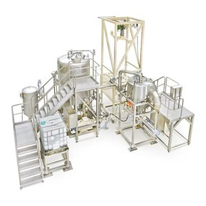 Ystral projektiert, konstruiert und fertigt Misch-, Dispergier- und Pulverbenetzungsmaschinen sowie Prozessanlagen, die weltweit in den Branchen Chemie, Pharma, Farben, Lacke und Druckfarben, Lebensmittel, Home and Personal Care sowie zur Batterieherstellung eingesetzt werden. (Bild:  Ystral GmbH)