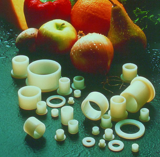Gleitlager aus dem iglidur-A200-Programm  ... sind nicht nur konform zu den Bestimmungen der Food and Drug Administration, sie bieten auch eine gute Abriebfestigkeit. (Archiv: Vogel Business Media)