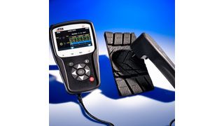 Das neue Reifenprofilmessgerät ergänzt das Ateq-Diagnosegerät. (Foto: Hülbeck & Fürst)