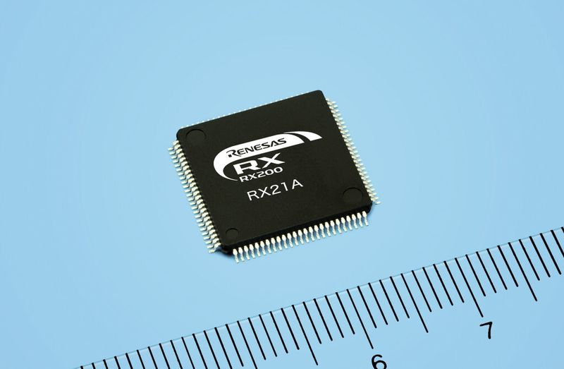 Bild 1: RX21A von Renesas mit 32-Bit-CPU-Kern und bis zu sieben Delta-Sigma-A/D-Wandler mit je 24 Bit Auflösung (Renesas)