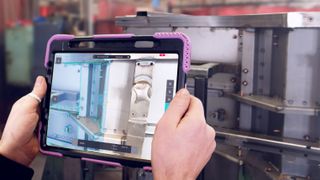 Komplexe Schweißbaugruppen schnell und flexibel kontrolliert: Das AR-Tool Twyn hat die Qualitätsprüfung bei Wisag beschleunigt, vereinfacht und verbessert.  (Bild: Visometry)