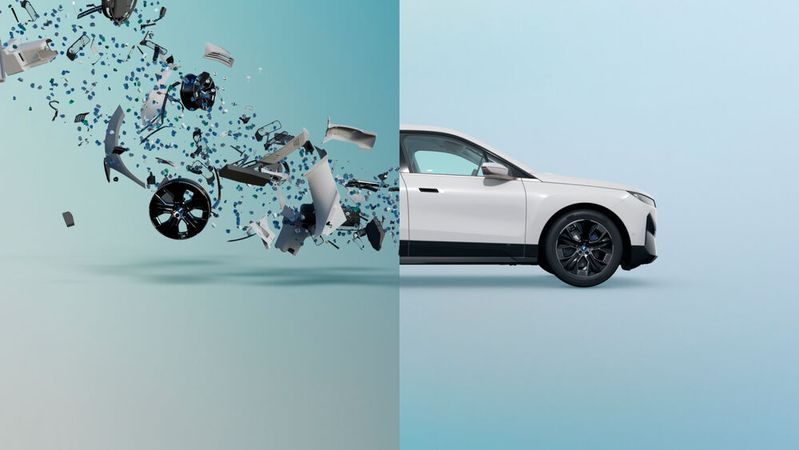 A research project highlights potential of high-quality material loops for cars.(Source:  BMW Group)