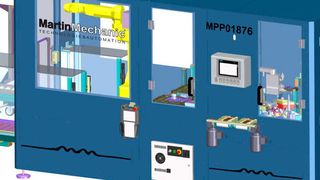 Die Prüfzelle MPP01876 von MartinMechanic ist intelligent mit dem Logistiklager vernetzt. (Bild: MartinMechanic)