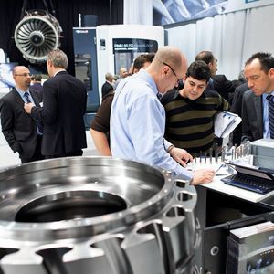 Bei der Hausausstellung vom 29. Januar bis 2. Februar 2013 informierten sich 6078 Fachbesucher unter anderem über Fertigungssysteme für die Aerospace-Industrie.