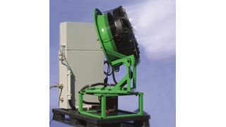 Wassernebel zur Staubniederhaltung (Bild: B+W)